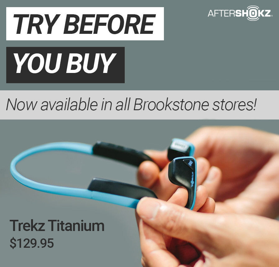 Trekz Titanium Hits Brookstone Stores Shokz Canada