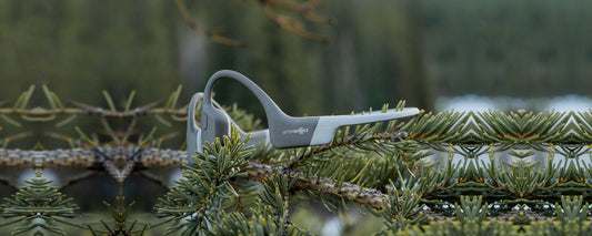 Image of Lunar Grey AfterShokz Aeropex wireless headphones