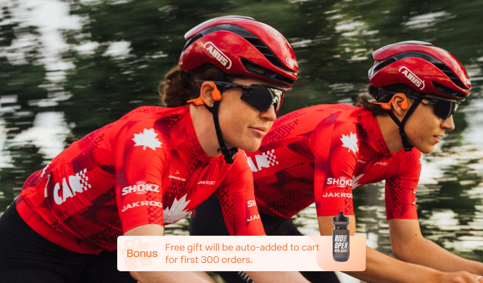 Your Ideal Shokz for Cycling - OpenRun Pro 2 with Canada Day exclusive gift