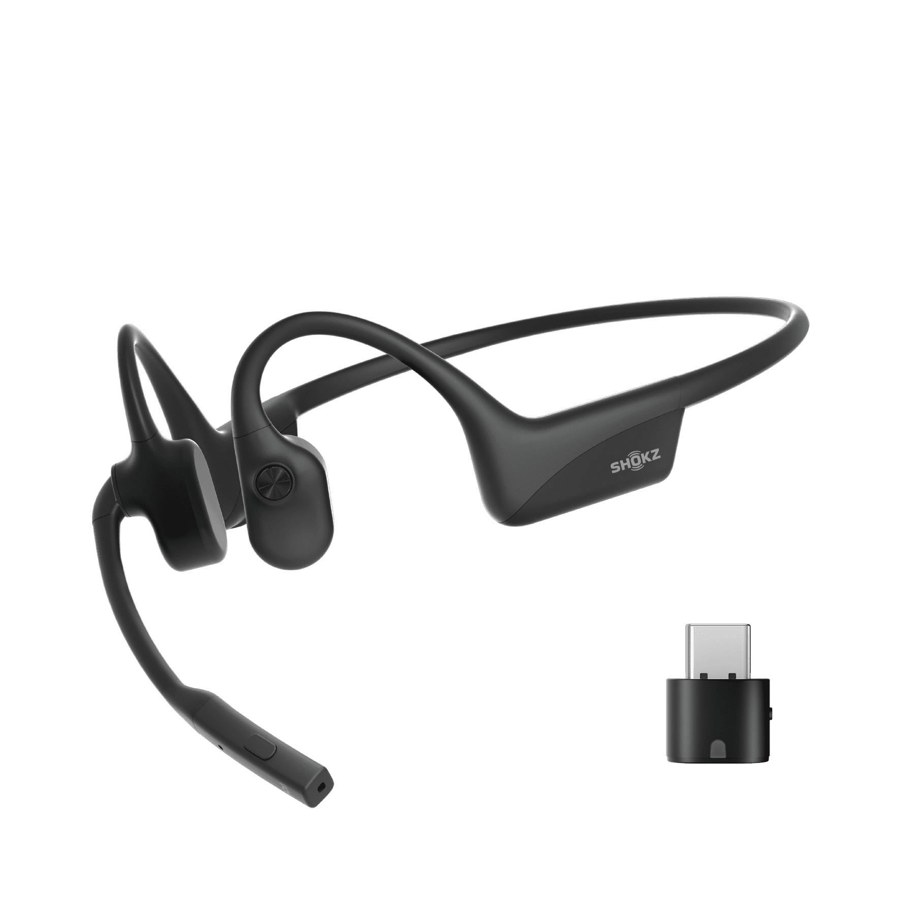 イヤホン Shokz OpenComm2 UC (USB-C) OpenComm UC Bone Conduction Headset - Best for Work | Shokz