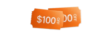 $100 off discount code