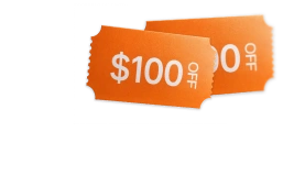 $100 off discount code