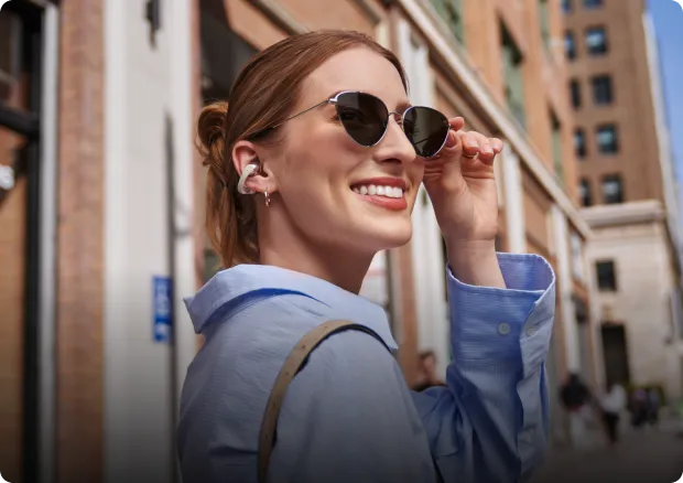 Shokz OpenDots ONE Open Ear Earbuds with Compatible Designs