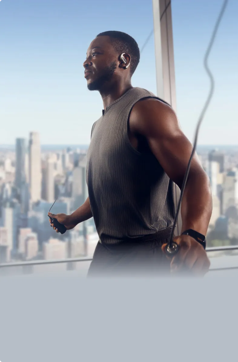 Shokz OpenFit Pro Open Ear Headphones with Noise Reduction for Gym and Sports