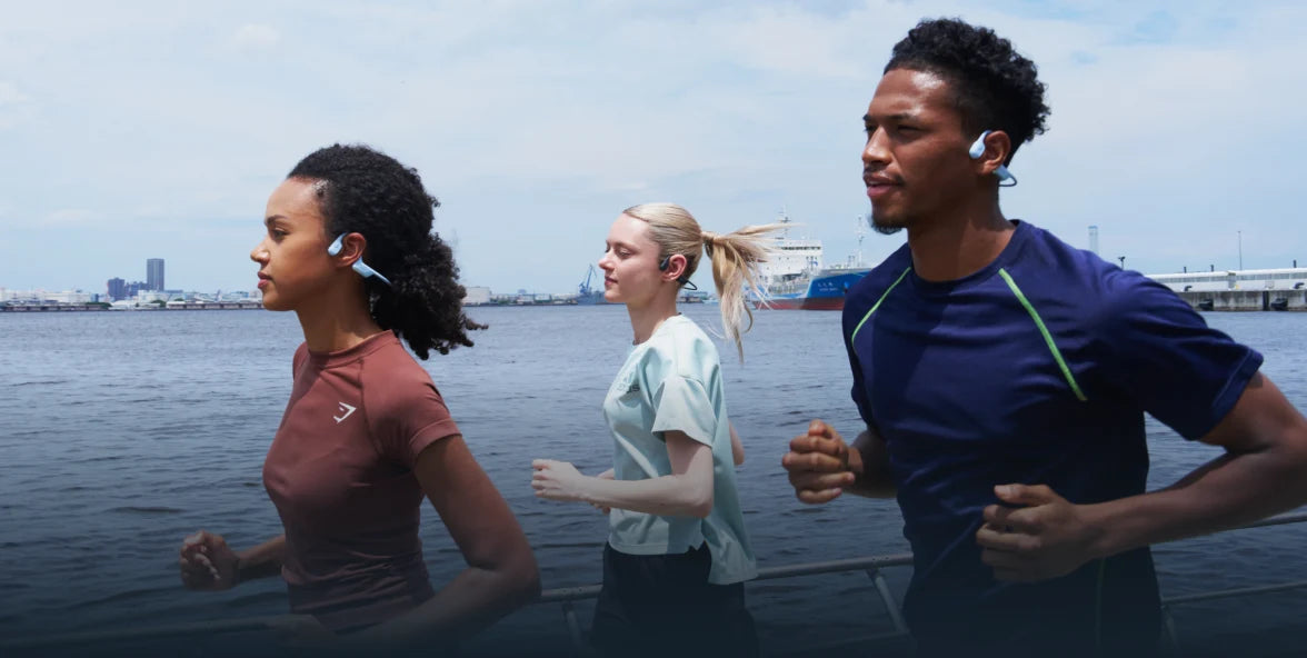 Shokz OpenRun Air 2 open-ear design with Bone Conduction Technology